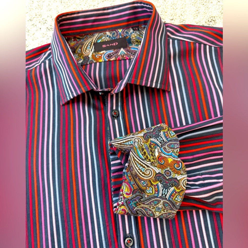 SAND Copenhagen Button Up Striped